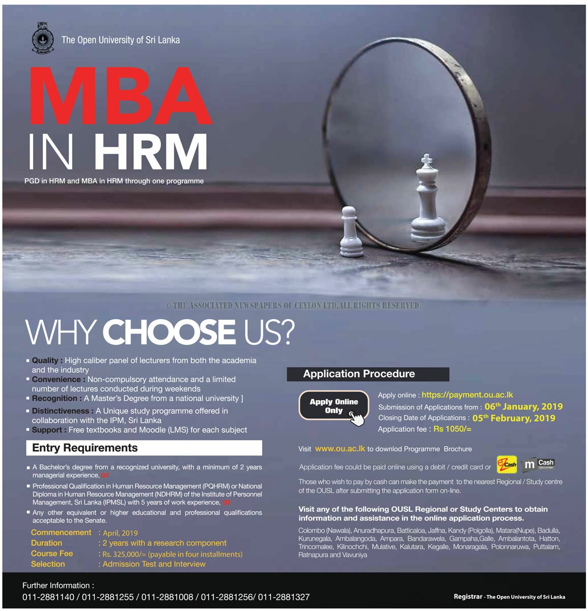 MBA in HRM - The open University of Sri Lanka